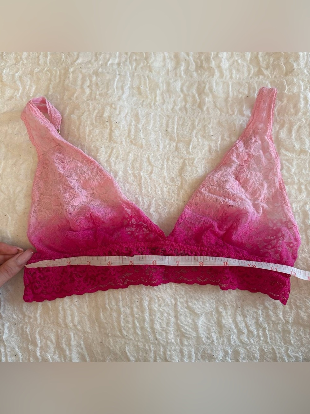 Victoria's Secret Lace Ombre Bralette - Light to Dark Pink